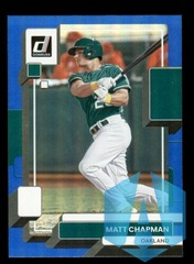 2022 Donruss Baseball Holo Blue #162 Matt Chapman - Oakland A's